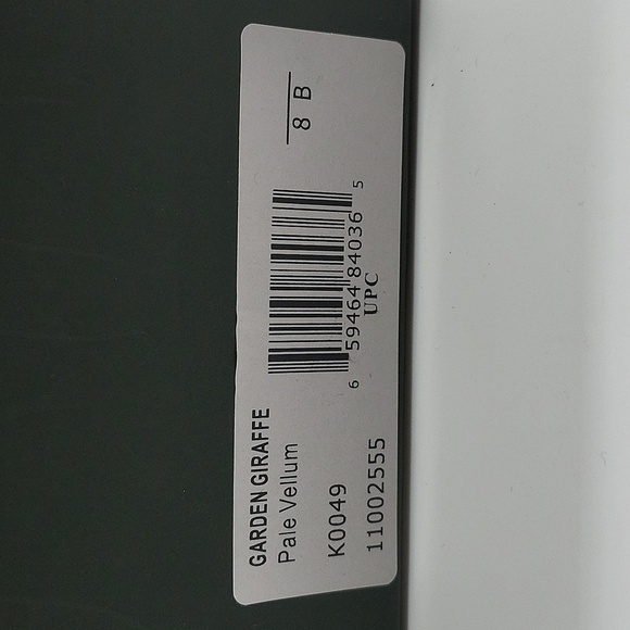 1222- Kate Spade New York Garden Giraffe Pale Vellum Size 8 B NWT - Picture 12 of 12